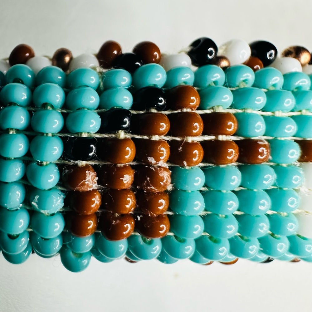 New Navajo Seed Bead Barrette - Horses - Picture 3 of 7
